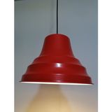 Riolight retro,vintage otel,mutfak,oda,cafeler için kırmızı 1xe27 metal sarkıt avize çap:27cm