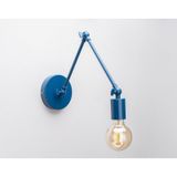 Riolight Retro,vintage,modern Mavi Üç Mafsallı 1xe27 Duylu Metal Duvar Aplik Mavi