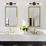 Riolight Retro,vintage,modern,rustik Siyah 2xe27 Duylu Metal Banyo Ayna Üstü Duvar Aplik Rio Light