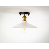 Riolight retro,vintage,rustik beyaz 1xe27 duylu metal plofonyer avize çap:28cm