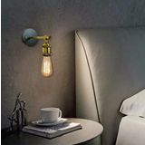 RİOLİGHT RETRO,VİNTAGE,RUSTİK ESKİTME DUYLU 1XE27 DUYLU METAL YATAK BAŞI APLİK