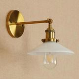 RİOLİGHT RETRO,VİNTAGE,RUSTİK ESKİTME HAREKETLİ BEYAZ BAŞLIK MAFSALLI DUVAR APLİK ŞAPKA ÇAPI:22CM