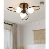 RIOLİGHT RETRO,VİNTAGE,RUSTİK SİYAH 3XE27 PLOFONYER AVİZE(GLOPLAR AMPÜLDÜR FİYATA DAHİL DEĞİLDİR.) - Siyah