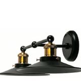Riolight RIO000257 Retro Siyah İkili Metal Aplik