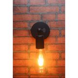 Riolight RIO000350 Mafsallı Hareketli Metal Siyah Aplik