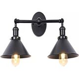 Riolight RIO000636 Retro İkili Siyah Başlık Aplik