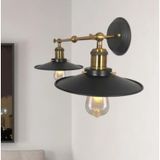 Riolight RIO000917 Retro İkili Metal Şapka Çapı 23 cm Aplik