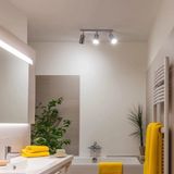 Riolight Rıolight Krom2 3XGU10 Duylu Mafsallı Hareketli Başlık2 Modern LED Spot Avize(Ampül Dahil)