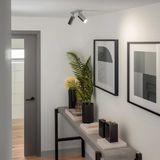 Riolight Rıolight Modern Krom Mafsallı Hareketli Başlık 2XGU10 Duylu LED Spot Avize(Ampül Dahil)