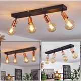 Riolight Riolıght Modern Siyah 4XE27 Duylu Mafsallı Hareketli Başlık(Glop Ampul Hariç) Metal Spot Avize