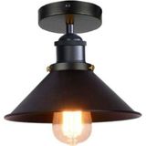 Riolight Riolıght Retro Metal Tavan Plofonyer Avize Şapka Çapı: 23CM - Siyah - 1