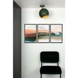 Riolight Riolıght Vintage,rustik Mafsallı Hareketli Glop Başlık Siyah Metal Tekli Glop Avize Glop ÇAP:15CM