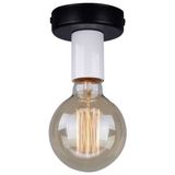 Riolight Tekli Metal Plofonyer Tavan Armatur - Siyah - Beyaz - 1