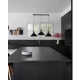 RİOLİGHT VİNTAGE12,RETRO,RUSTİK, MASA ÜSTÜ SİYAH 3XE27 DUYLU METAL SARKIT AVİZE UZUNLUK:60CM