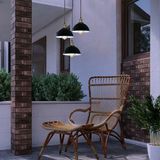 RİOLİGHT VİNTAGE1,RETRO1,RUSTİK1 3XE27 SİYAH METAL SARKIT AVİZE ŞAPKA ÇAP:23CM - Siyah