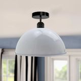 RİOLİGHT VİNTAGE,MODERN,RETRO,RUSTİK BEYAZ 1XE27 DUYLU TEKLİ METAL PLOFONYER AVİZE ÇAP:30CM