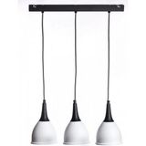 Riolight vintage,retro,rustik 3XE27 metal masa üstü sarkıt avize uzunluk:60cm - Siyah - Beyaz