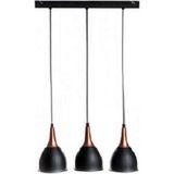 Riolight vintage,retro,rustik 3XE27 siyah metal masa üstü sarkıt avize uzunluk:60cm