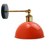 Riolight Vintage,retro,rustik Kırmızı 1xe27 Eskitme Duylu Masallı Tekli Duvar Aplik Şapka Çap:23cm