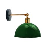 Riolight Vintage,retro,rustik Yeşil 1xe27 Eskitme Duylu Masallı Tekli Duvar Aplik Şapka Çap:23cm Rio Light