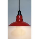 Riolight vintage,rustik,modern mutfak,oda,oteller için kırmızı 1xe27 metal sarkıt avize çap:30cm