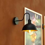 RİOLİGHT VİNTAGE,RUSTİK,RETRO SİYAH METAL OTEL,CAFE,ODAKLAR İÇİN DUVAR APLİK ŞAPKA ÇAPI:23CM