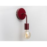 Riolight Vintage,rustik,retro,modern Bordo 1xe27 Duylu Metal Duvar Aplik Bordo