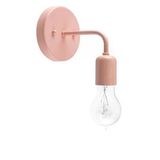 Riolight Vintage,Rustik,Retro,Modern Pembe 1Xe27 Duylu Metal Duvar Aplik