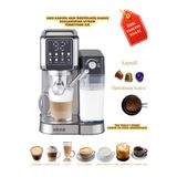RİOMİ Barista Otomatik 7 Çeşit 20 Bar Basınçlı Süt Köpürtücülü Espresso Makinesi