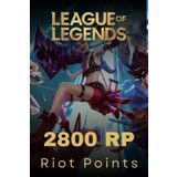 Riot Games League Of Legends 2800 Rp Riot Points