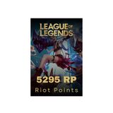 Riot League Of Legends 5295 Rp Riot Points Cash Şeffaf