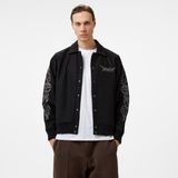 Ripndip Volt Varsity Erkek Siyah Ceket - BLACK-Siyah - M