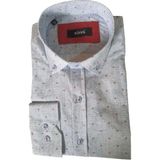 Rippa Erkek Desenli Slim Spor Gömlek RP003 - Mavi - L