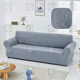 riselerhome Balpeteği 3 Kişilik Antrasit Lastikli Kanepe Örtüsü | Lastikli Koltuk Örtüsü | Koltuk Kılıfı Balpeteği Koltuk - 180 x 230 cm - Gri