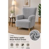 riselerhome Yumuşacık Welsoft Lastikli Tek Kişilik Koltuk Örtüsü Kaymaz Esnek Yıkanabilir berjer koltuk kılıfı