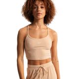 Rise&Vibe Rib Kadın Pembe Günlük Stil T-shirt ERJKT04116-TGE0