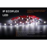 Rishang Ince ve Kıvrımlı Ecoflex Şerit LED – 12V, Neme ve Rutubete Dayanımlı Pcb Koruma - 5 m - Soğuk Beyaz
