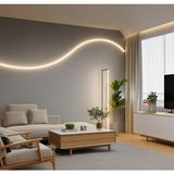 RISHANG Rıshang Dış Mekan Uyumlu Hortum - 12V 6X12MM Esnek Neon LED - 1 Cm'de Kesilir - 3 Yıl Garanti - Crı > 90 - 10 m - 6500K - Beyaz Işık