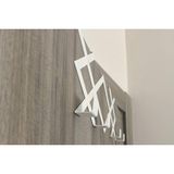 Risingmaber Metal Beyaz Desenli Amerikan Kapı Arkası Askılık Organizer Askılık ve Desenli Banyo Kapı Arkası Askılık MT77B