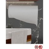 Risingmaber Metal Beyaz Yapışkanlı Tuvalet Kağıtlık ve Kağıt Havluluk Ikili Set Yapışkanlı Wc Kağıtlık ve Kağıt Havlu Askısı 3m Yapışkanlı Tasarım