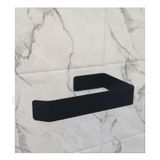 Risingmaber Metal Mat Siyah Yapışkanlı Tuvalet Kağıtlık ve Kağıt Havluluk İkili Set Yapışkanlı Wc Kağıtlık ve Kağıt Havlu Askısı 3M Yapışkanlı Tasarım MT74S
