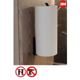 risingmaber Metal Siyah Yapışkanlı Kağıt Havluluk Yapışkanlı Havlu Askılığı, Banyo Askısı Yapışkanlı Askı Mt72s