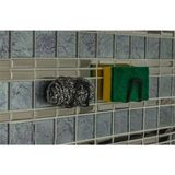 Risingmaber Paslanmaz Çelik Mutfak Banyo Sünger Tutucu Bulaşık Teli Tutucu Sabun Tutucu 3 Adet. - Yükseklik: 4.5cm Genişlik: 4.5cm En: 3.5cm - Mat Siyah