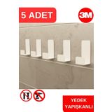 risingmaber Yapışkanlı Beyaz Askılık Kapı Arkası Bornoz Askılığı Yapışkanlı Mutfak Banyo Askılığı Havluluk Mt78b