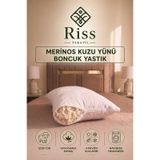 Riss Tekstil %100 Merinos Kuzu Yünü Dolgulu Boncuk Yastık 50x70cm / 1250 Gram