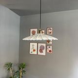 Risso Beyaz Metal Büyük Avize Yarım Lale Başlık Tekli Rustik Cafe Mutfak Modern Sarkıt Aydınlatma - 1