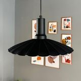 Risso Siyah Metal Büyük Avize Siyah Fener Başlık Tekli Rustik Cafe Mutfak Modern Sarkıt Aydınlatma