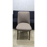 Rişte Home Jakarli Ağaç Desen Esnek Lastikli Oval Sandalye Kılıfı 1 Adet - 36 x 55 cm - Açık Kahverengi