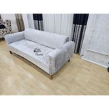 Rişte Home Kaliteli Yarı Kaplama 3lu 1 Adet Kadife Koltuk, Kanepe,çekyat Örtüsü,likrali,lastikli, - Açık Gri - 180 x 220 cm