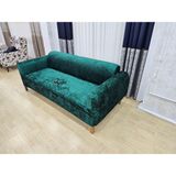 Rişte Home Kaliteli Yarı Kaplama 3lu 1 Adet Kadife Koltuk, Kanepe,çekyat Örtüsü,likrali,lastikli, - Zümrüt - 180 x 220 cm